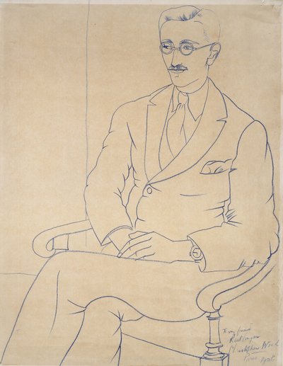 Portrait of Gerald Reitlinger, 1926 by Christopher Wood